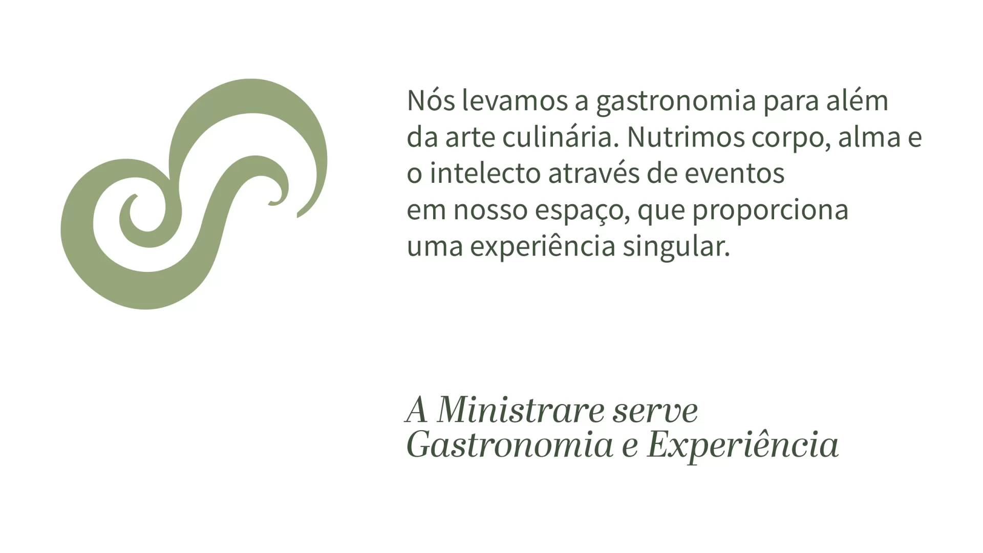 Manifesto - Ministrare - Gastronomia e Experiência - Vers Branding