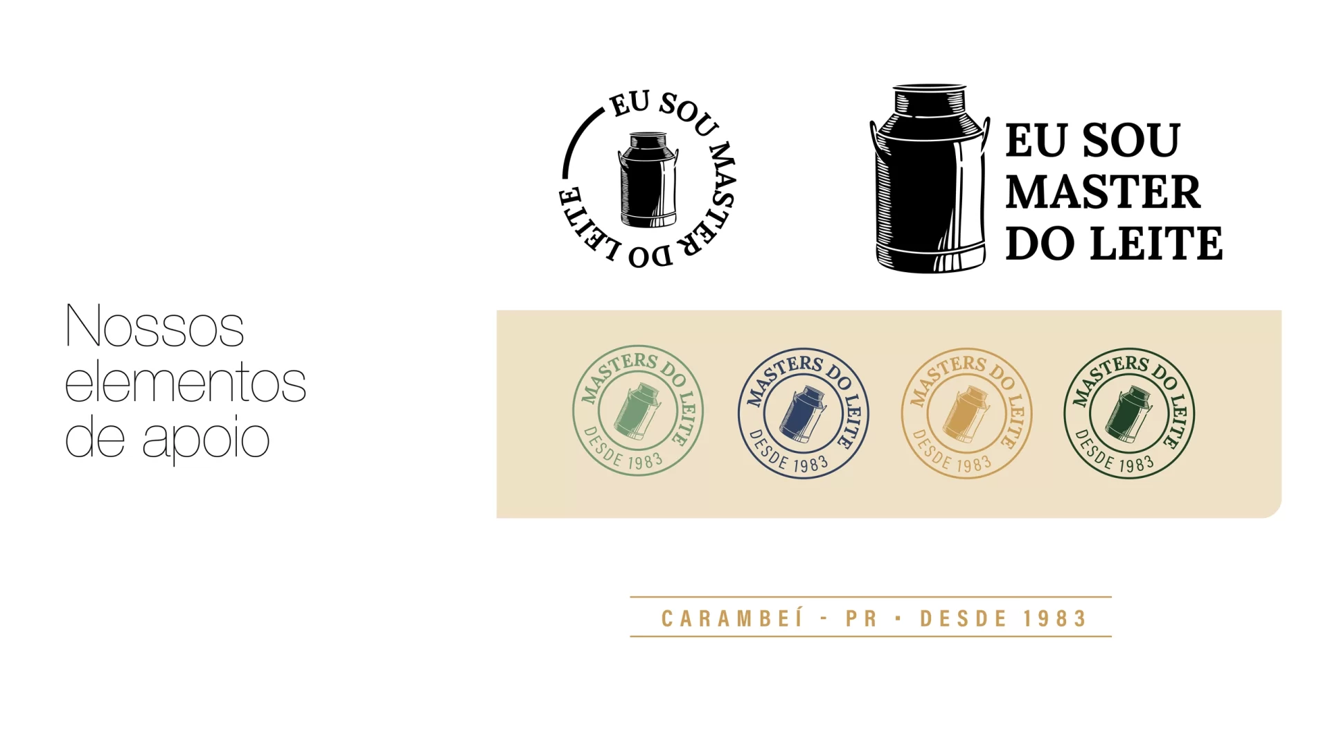 Elementos de Apoio - Masters do Leite - Vers Branding