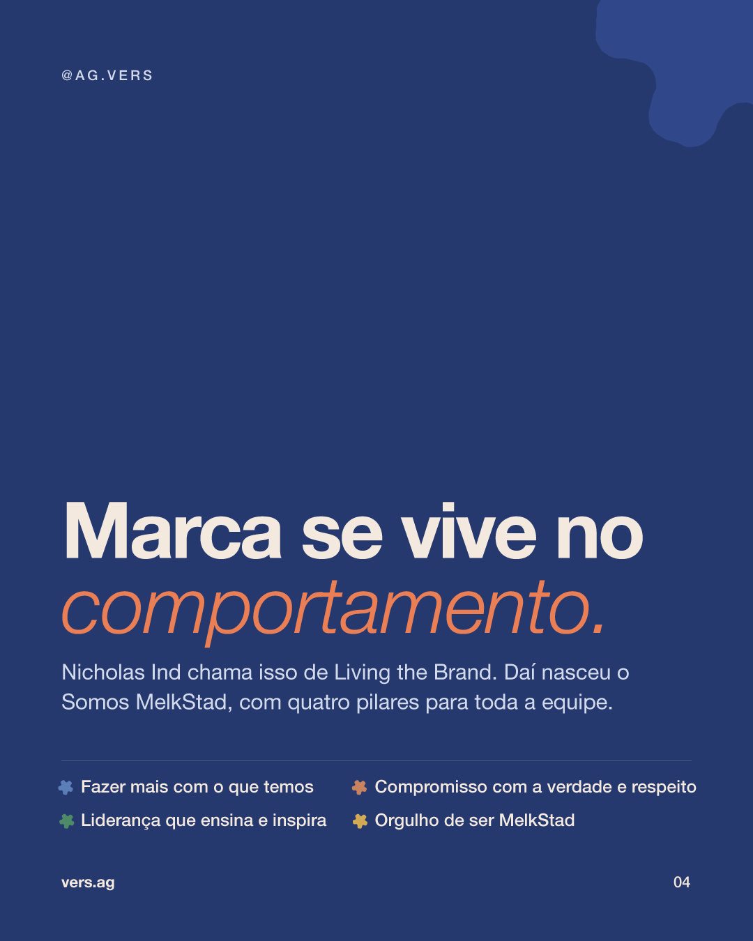 Os quatro pilares do programa Somos MelkStad